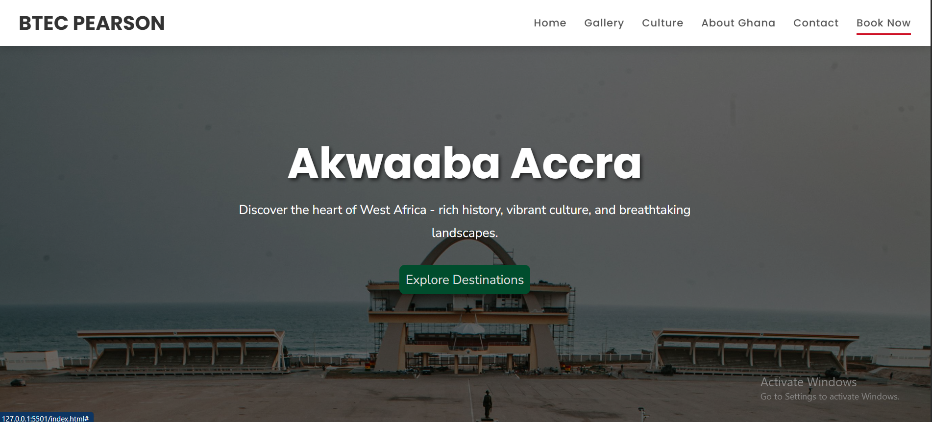 Tourism website
